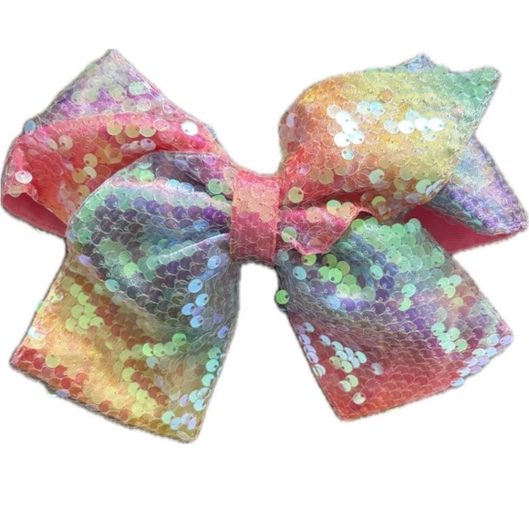 Other - Rainbow Sequin Hair Bow